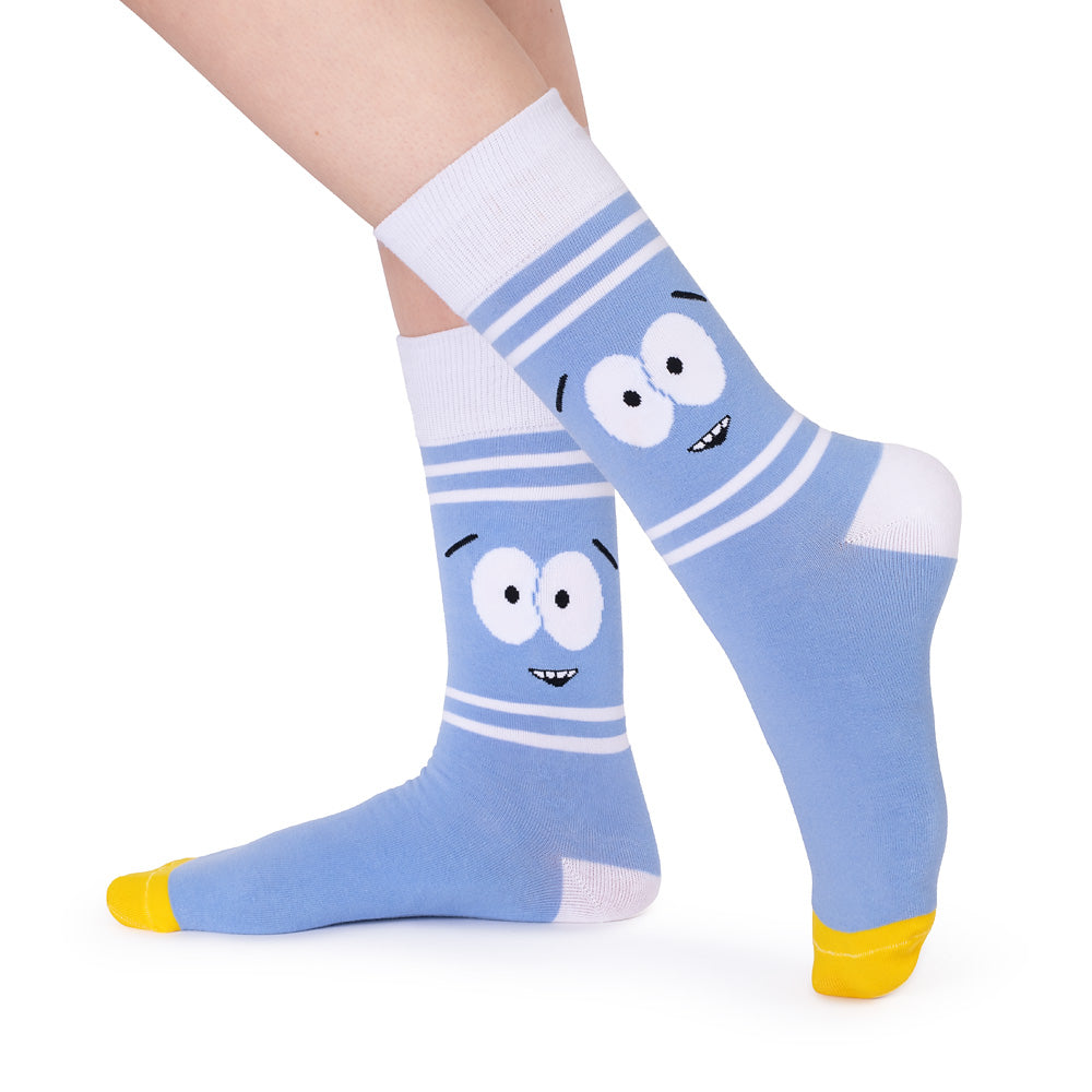 white dress socks South Park Towelie Big Face Dress Socks