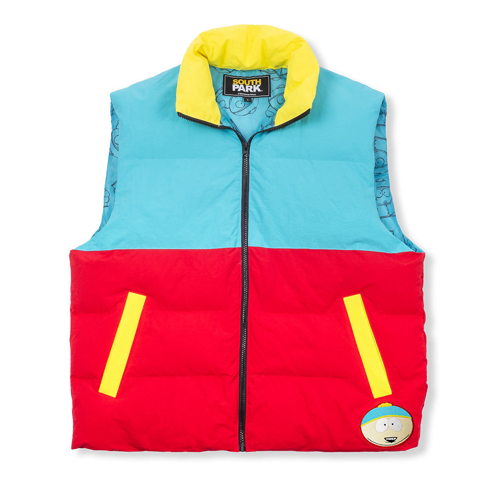 Colorblock puffer vest deals