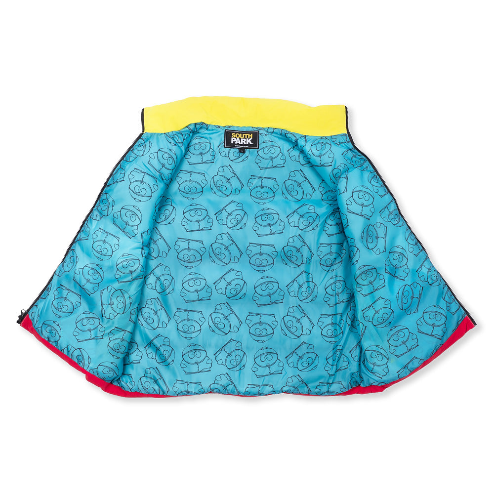 South Park Cartman Colorblock Puffer Vest