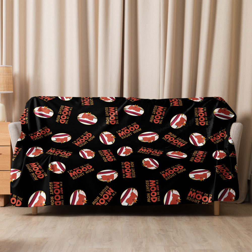 South Park Satan I'm Not In The Mood Premium Sherpa Blanket