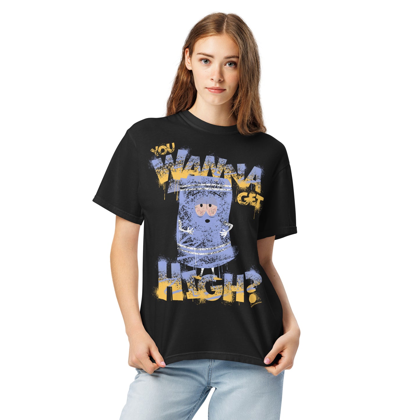 South Park T-Shirt Towelie You Wanna Get High? Comfort Colors