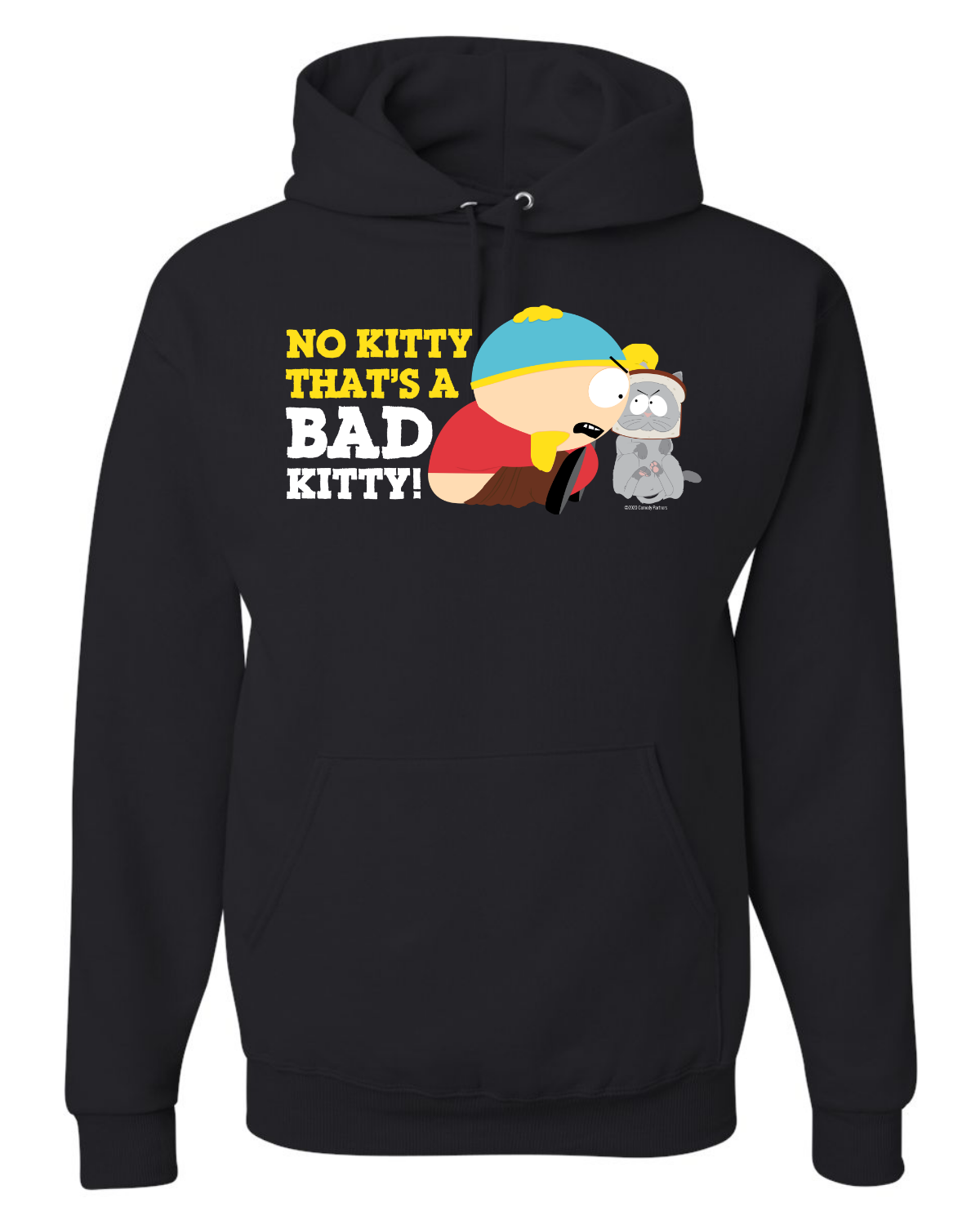 South Park Cartman Bad Kitty Fleece Hooded Sweatshirt