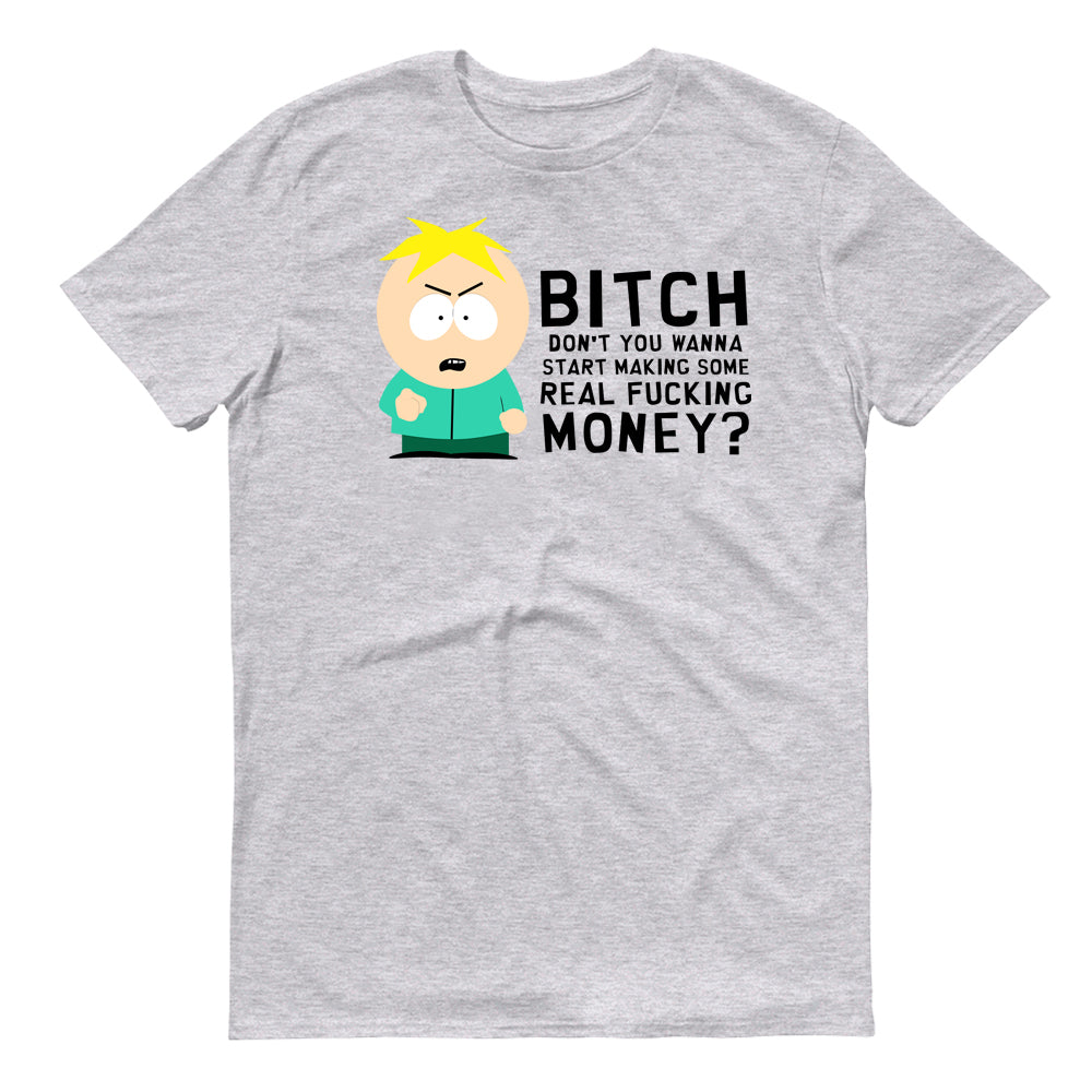 South Park Butters Make Real Money Adult Short Sleeve T-Shirt