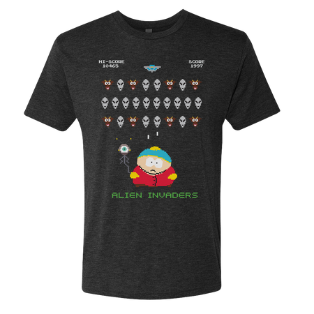 South Park Alien Invaders Men's Tri-Blend T-Shirt