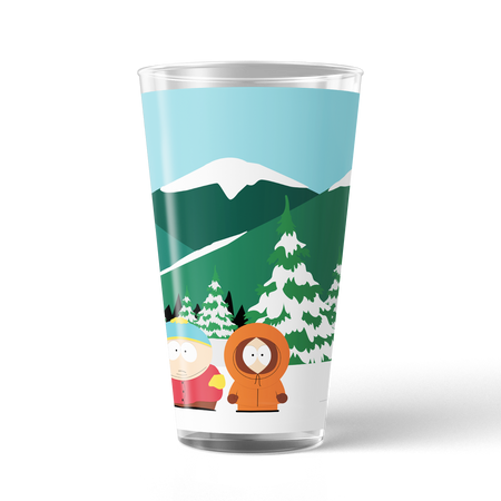 South Park Bus Stop 17 oz Pint Glass