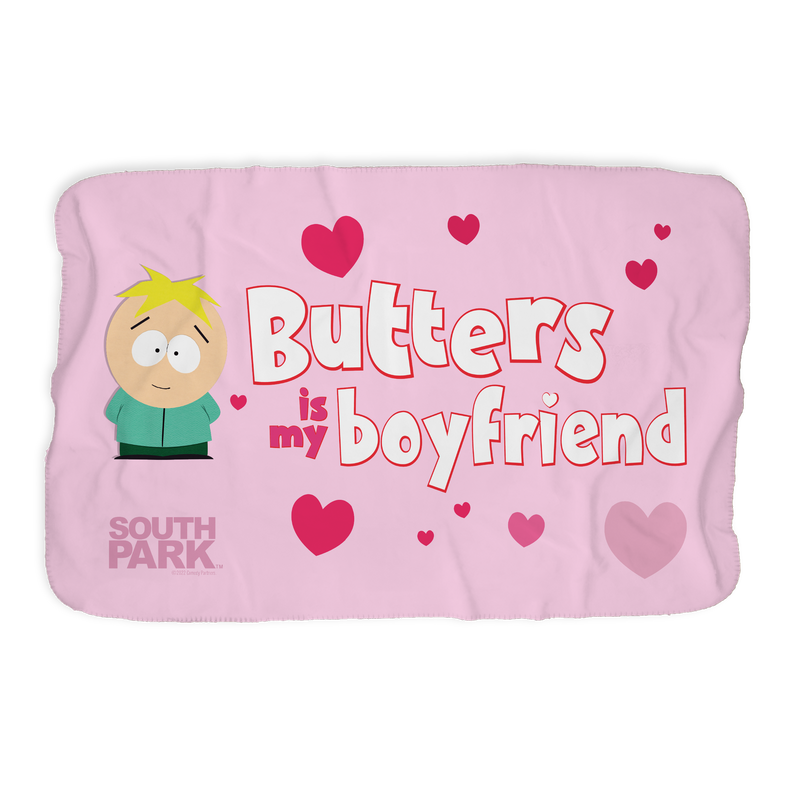 South Park Butters Is My Boyfriend Sherpa Blanket