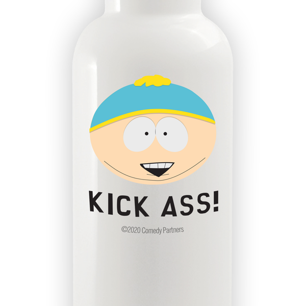 South Park Cartman Kick Ass 20 oz Screw Top Water Bottle with Straw