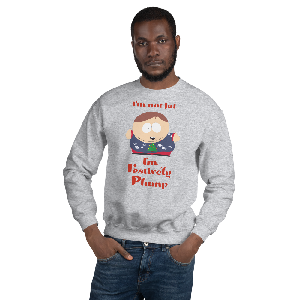 South Park Cartman Festively Plump Fleece Crewneck Sweatshirt