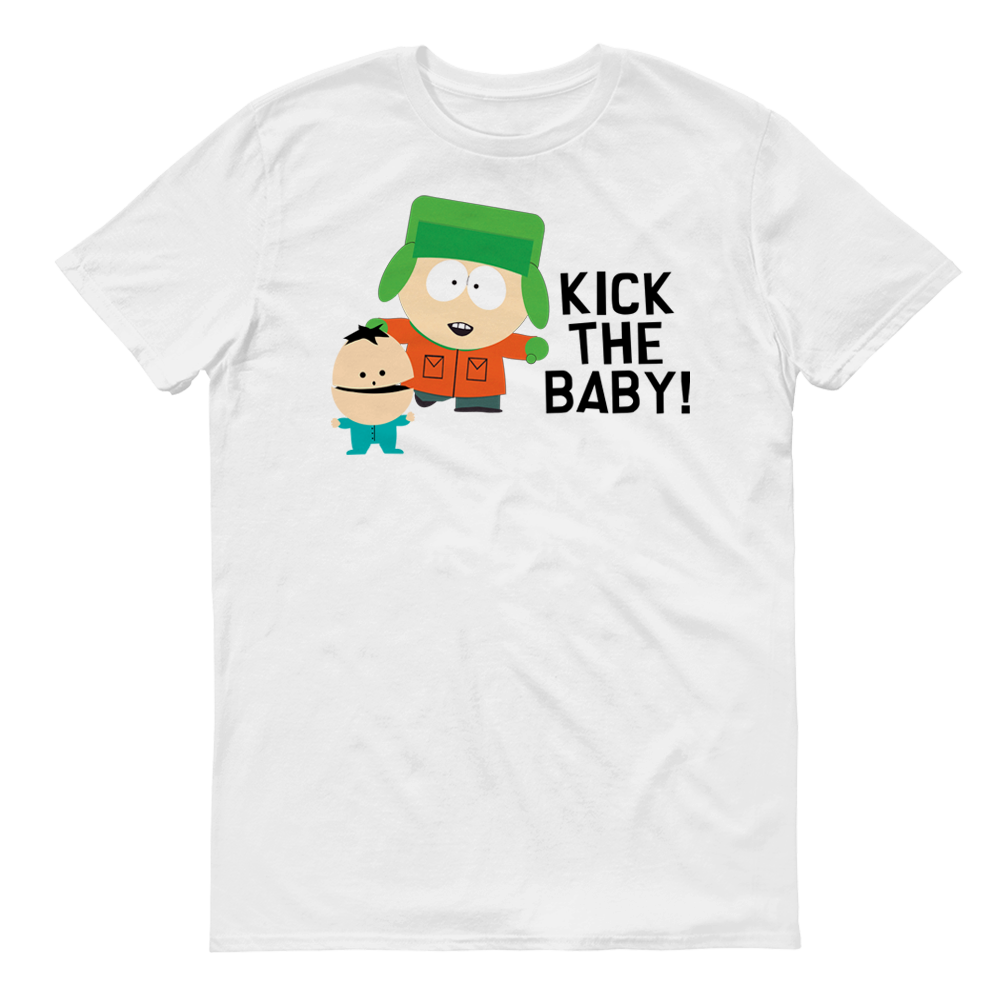 South Park Kyle Kick the Baby Adult Short Sleeve T-Shirt