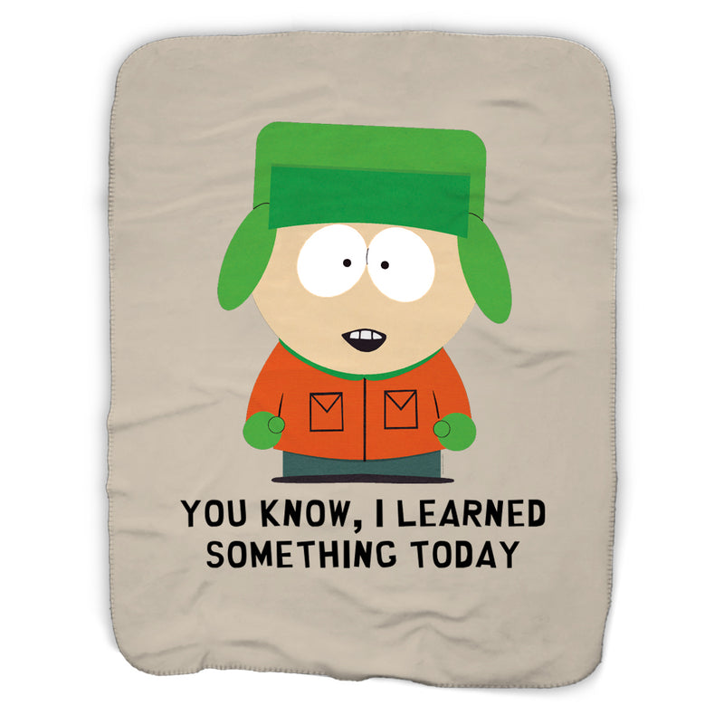 South Park Kyle I Learned Something Today Sherpa Blanket