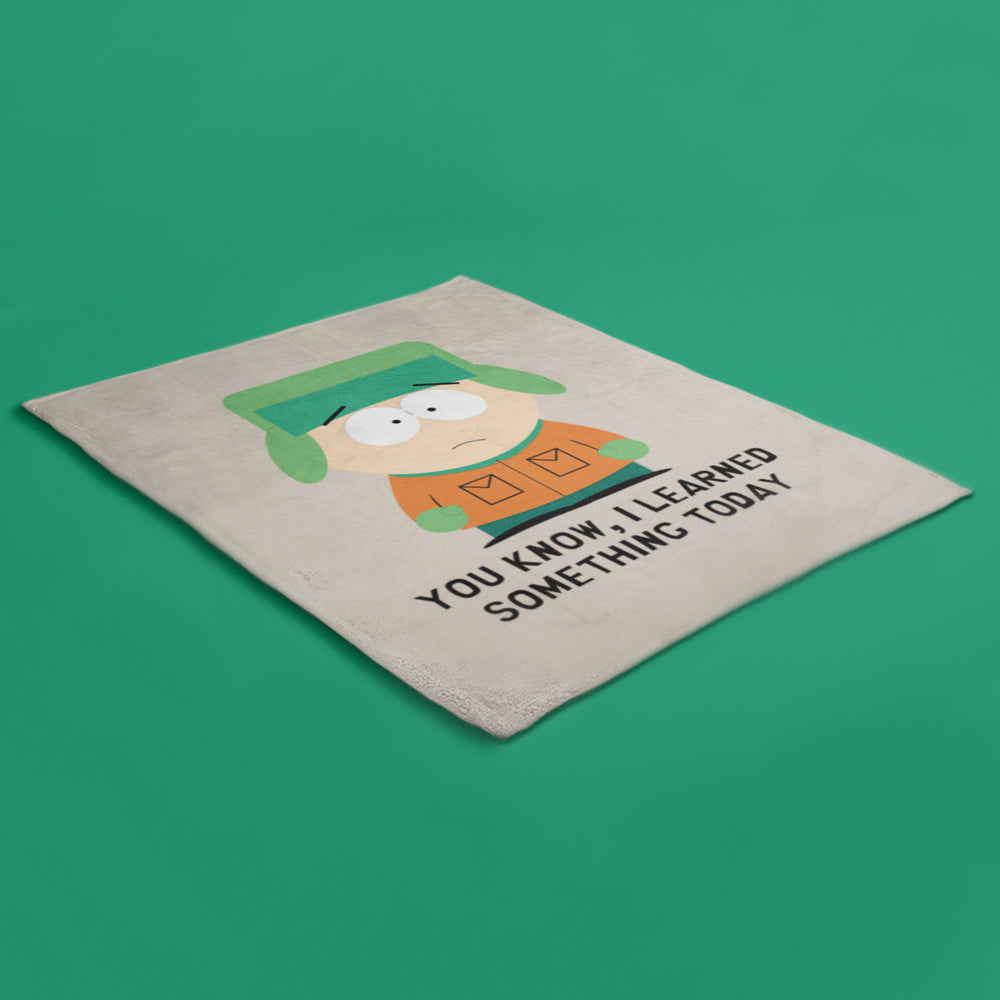 South Park Kyle I Learned Something Today Sherpa Blanket