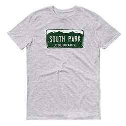 South Park License Plate Adult Short Sleeve T-Shirt