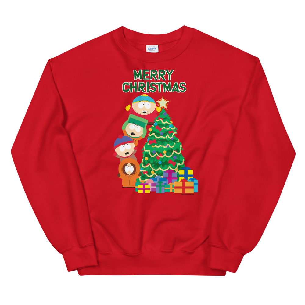 South Park Merry Christmas Holiday Fleece Crewneck Sweatshirt