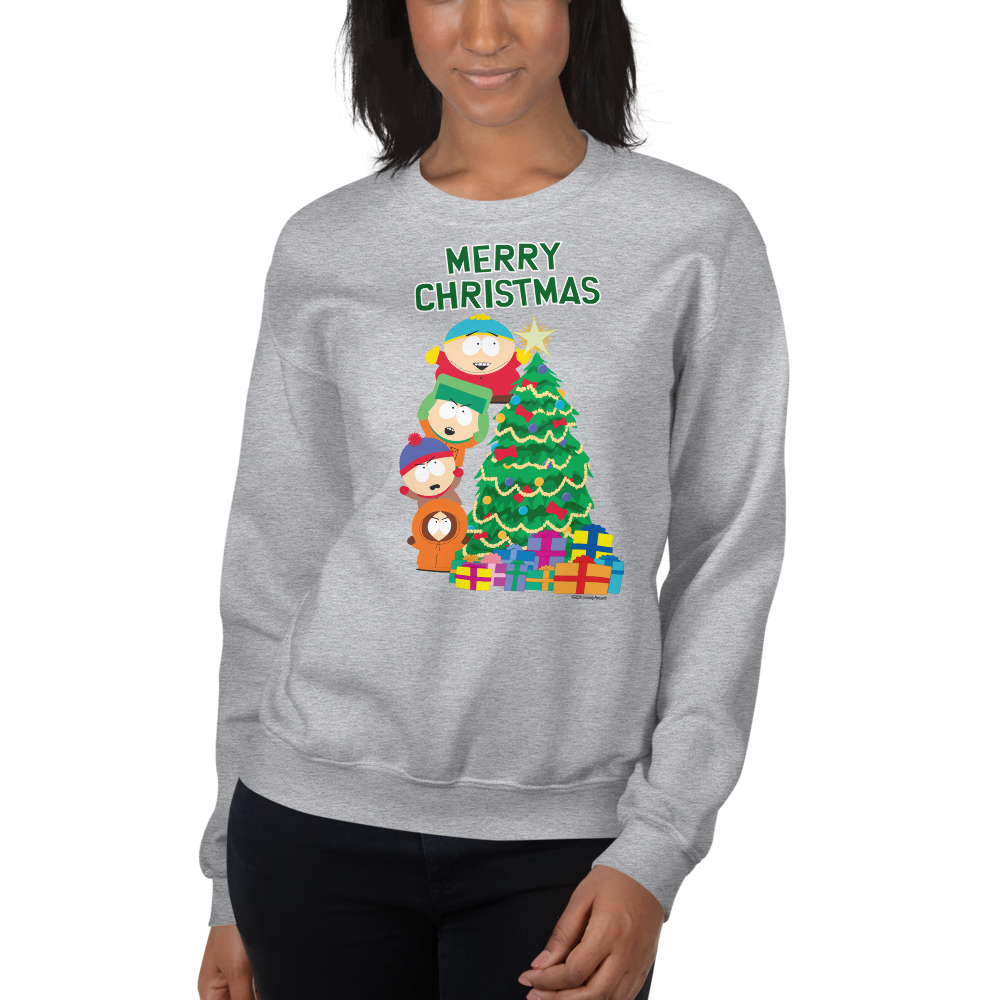 South Park Merry Christmas Holiday Fleece Crewneck Sweatshirt