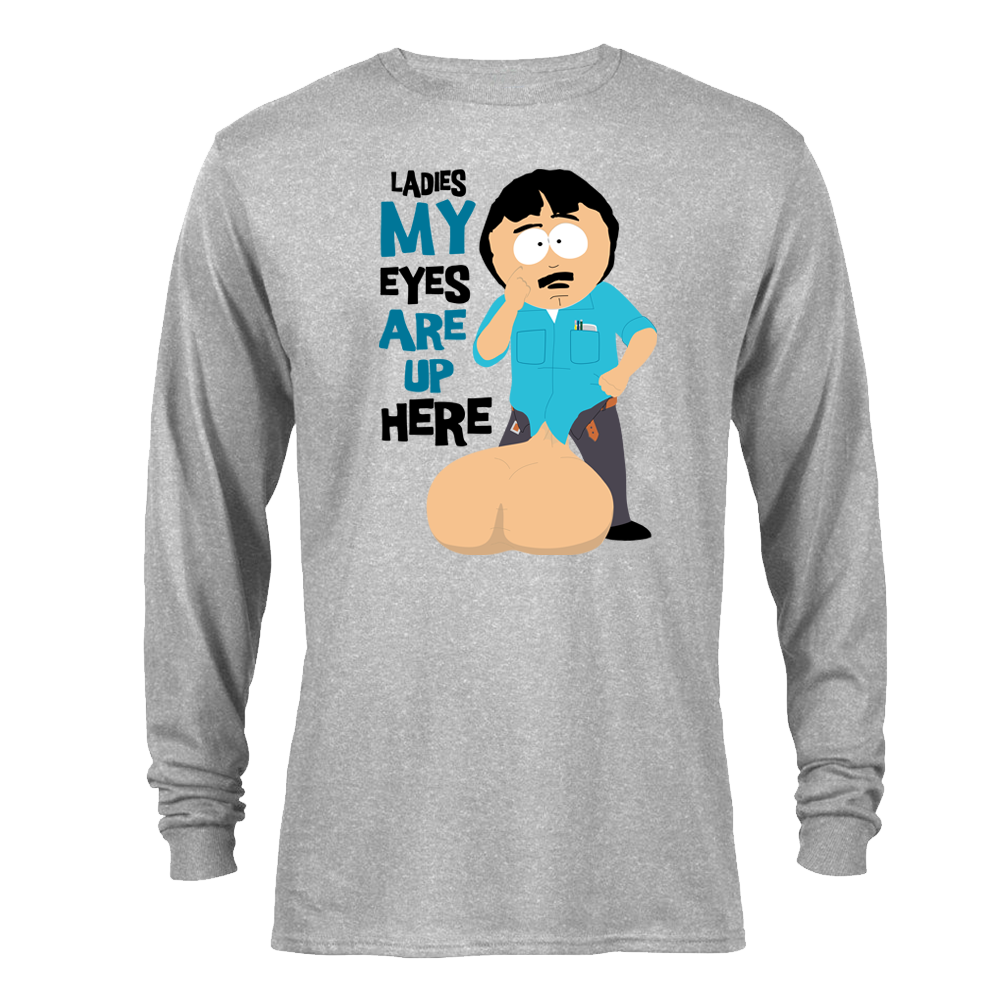 South Park Randy Eyes Up Here Adult Long Sleeve T-Shirt