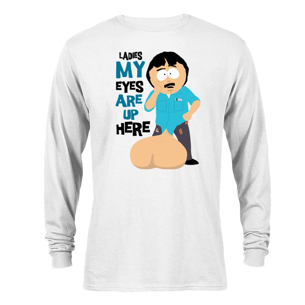 South Park Randy Eyes Up Here Adult Long Sleeve T-Shirt