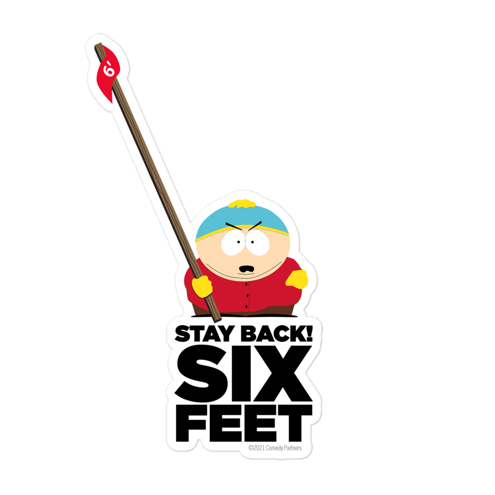 楽一番公式アカウント06　SOUTH PARK South Park Cartman Stay Back Die Cut Sticker