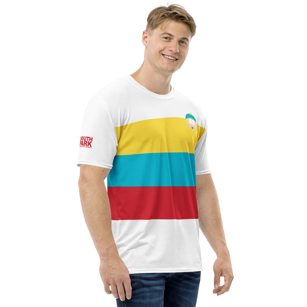 South Park Cartman Striped Unisex Short Sleeve T-Shirt