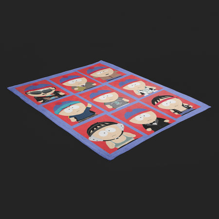 South Park Faces of Stan Sherpa Blanket