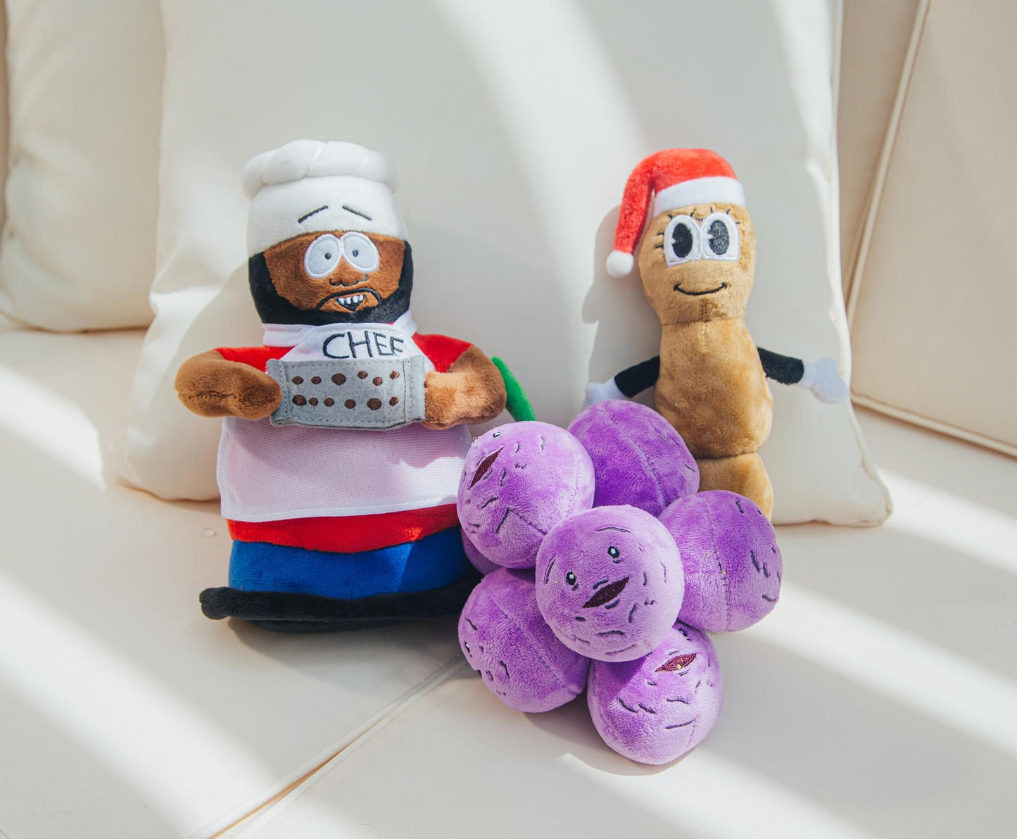 Packaging view of the South Park Chef plush toy