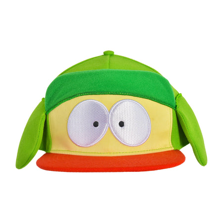 Side view of Kyle Broflovski cosplay hat with green ear flaps