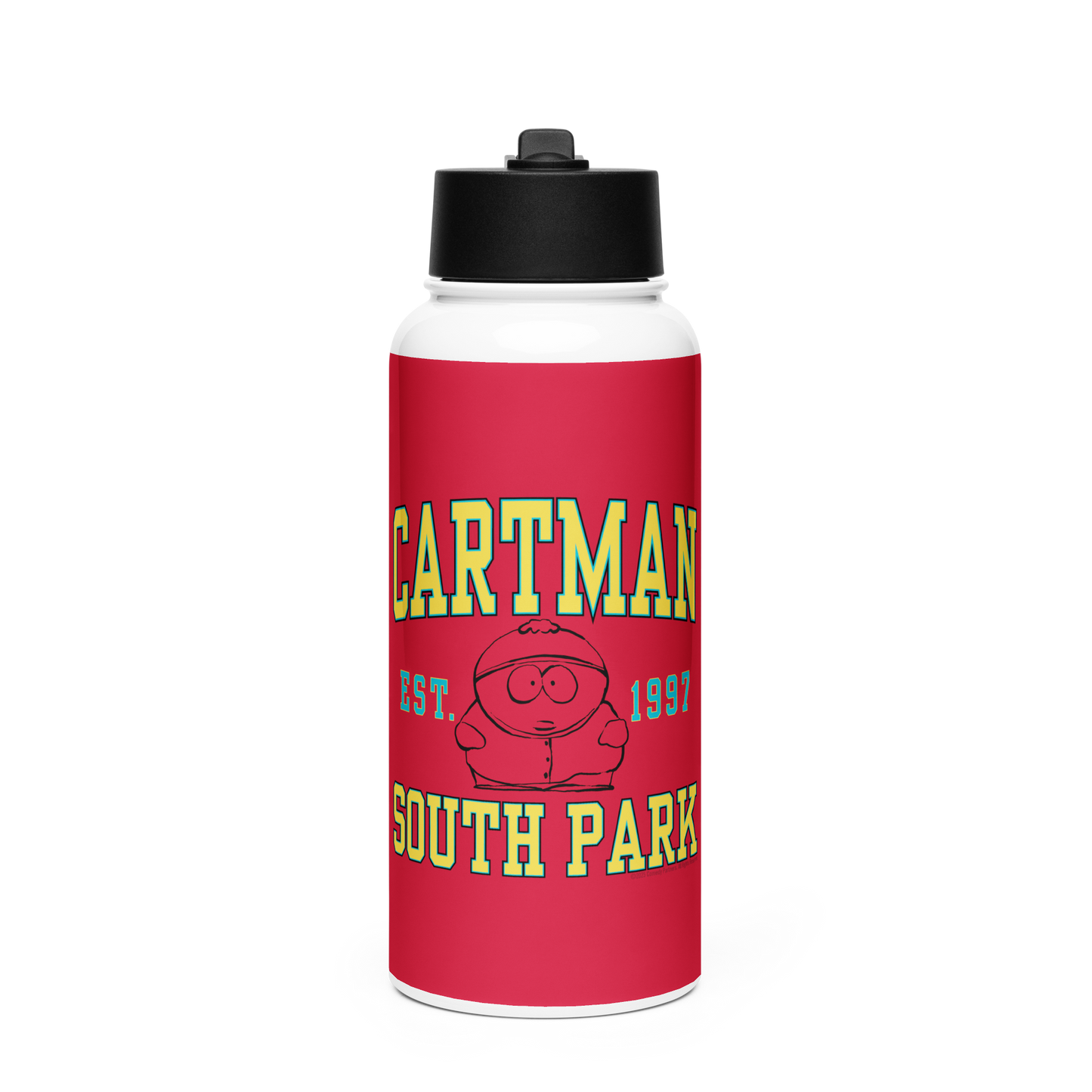 South Park Cartman Stainless Steel Water Bottle with a Straw Lid
