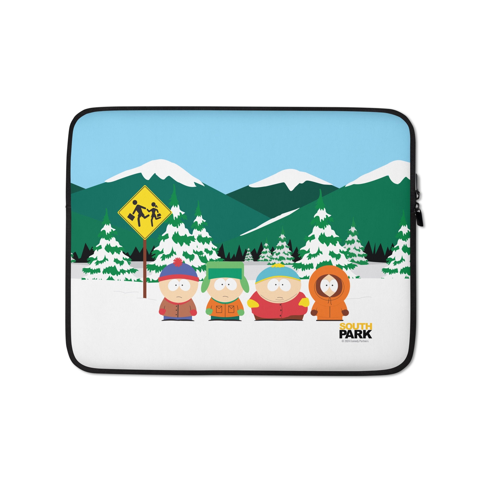 south park card sleeves South Park Bus Stop Laptop Sleeve