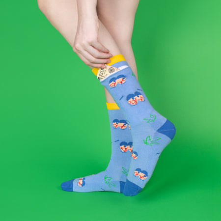 South Park Towelie Stoned Eyes Socks with Pocket
