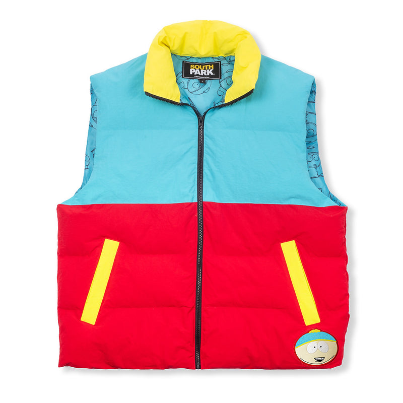 Color block puffer vest deals