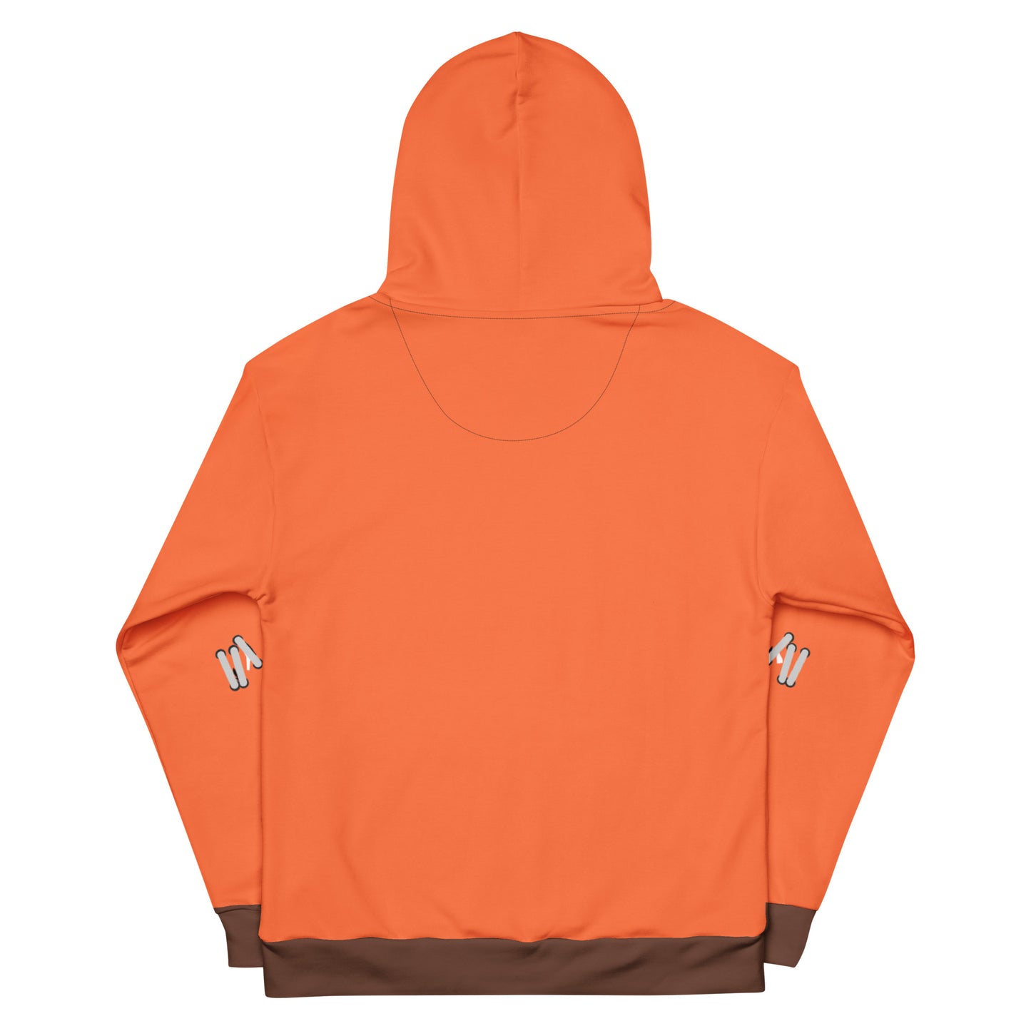 Detailed view of the double-lined hood on the South Park Dead Kenny sweatshirt.
