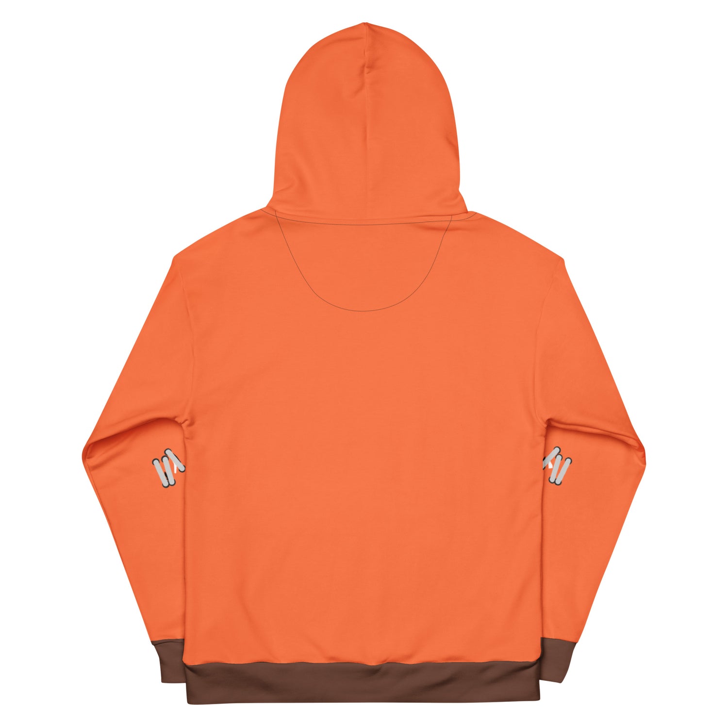 Detailed view of the double-lined hood on the South Park Dead Kenny sweatshirt.