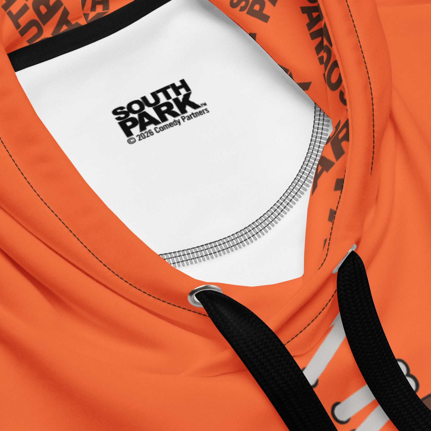 Back view of the South Park Dead Kenny Hoodie highlighting the construction and fit.