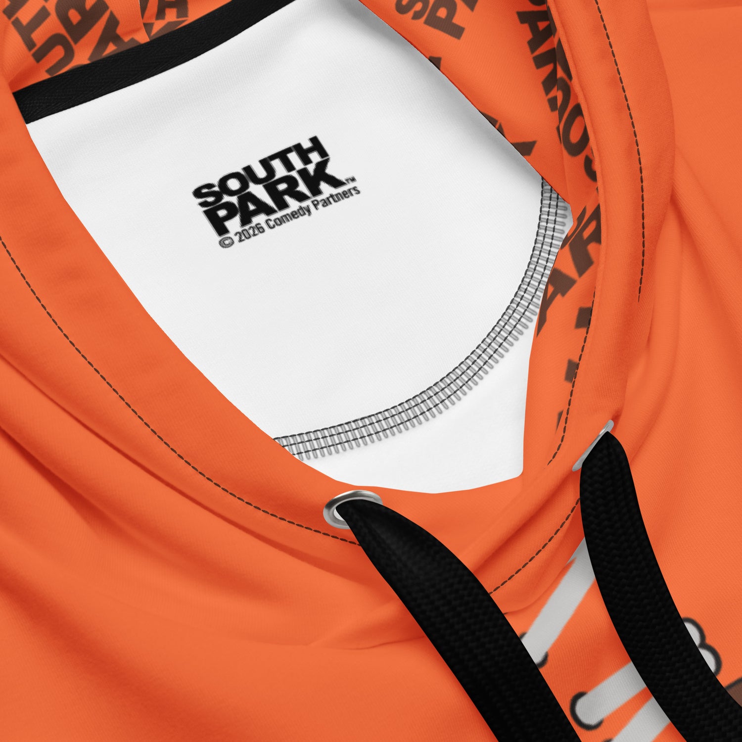 Back view of the South Park Dead Kenny Hoodie highlighting the construction and fit.