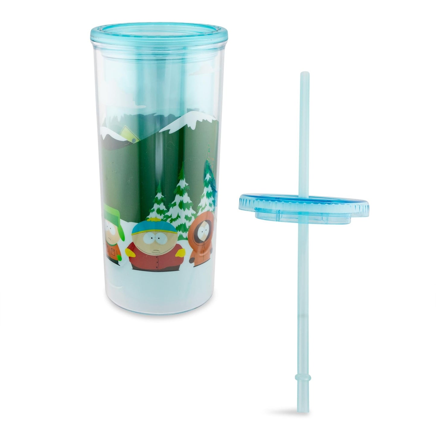 South Park Bus Stop Carnival Cup With Lid and Straw | Holds 20 Ounces-4