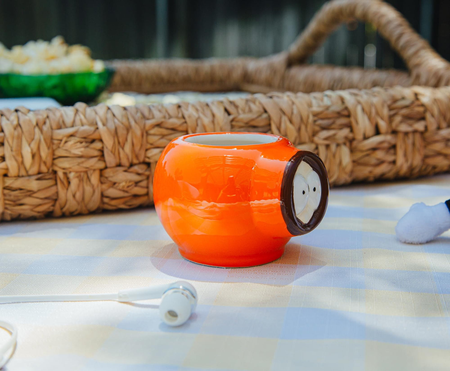 Promotional product lifestyle shot of the Kenny ceramic mini mug