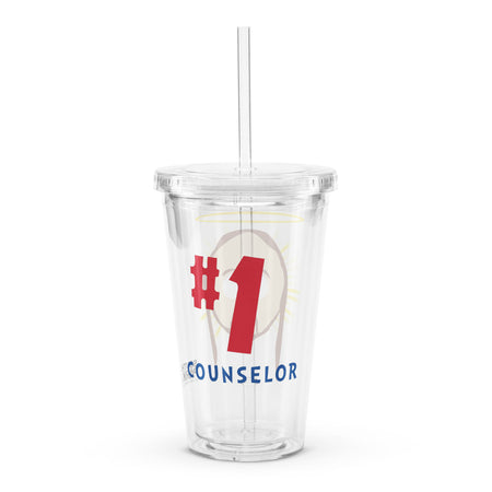 South Park Jesus #1 Counselor Clear Plastic Tumbler