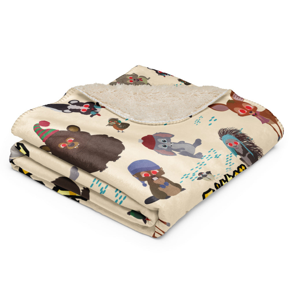 South Park Sherpa Blanket Woodland Critter