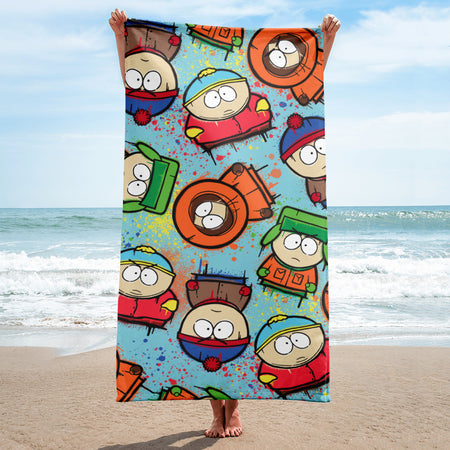 South Park Graffiti Boys Beach Towel
