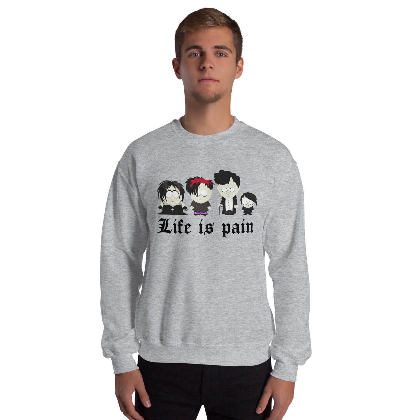 South Park Goth Kids Fleece Crewneck Sweatshirt