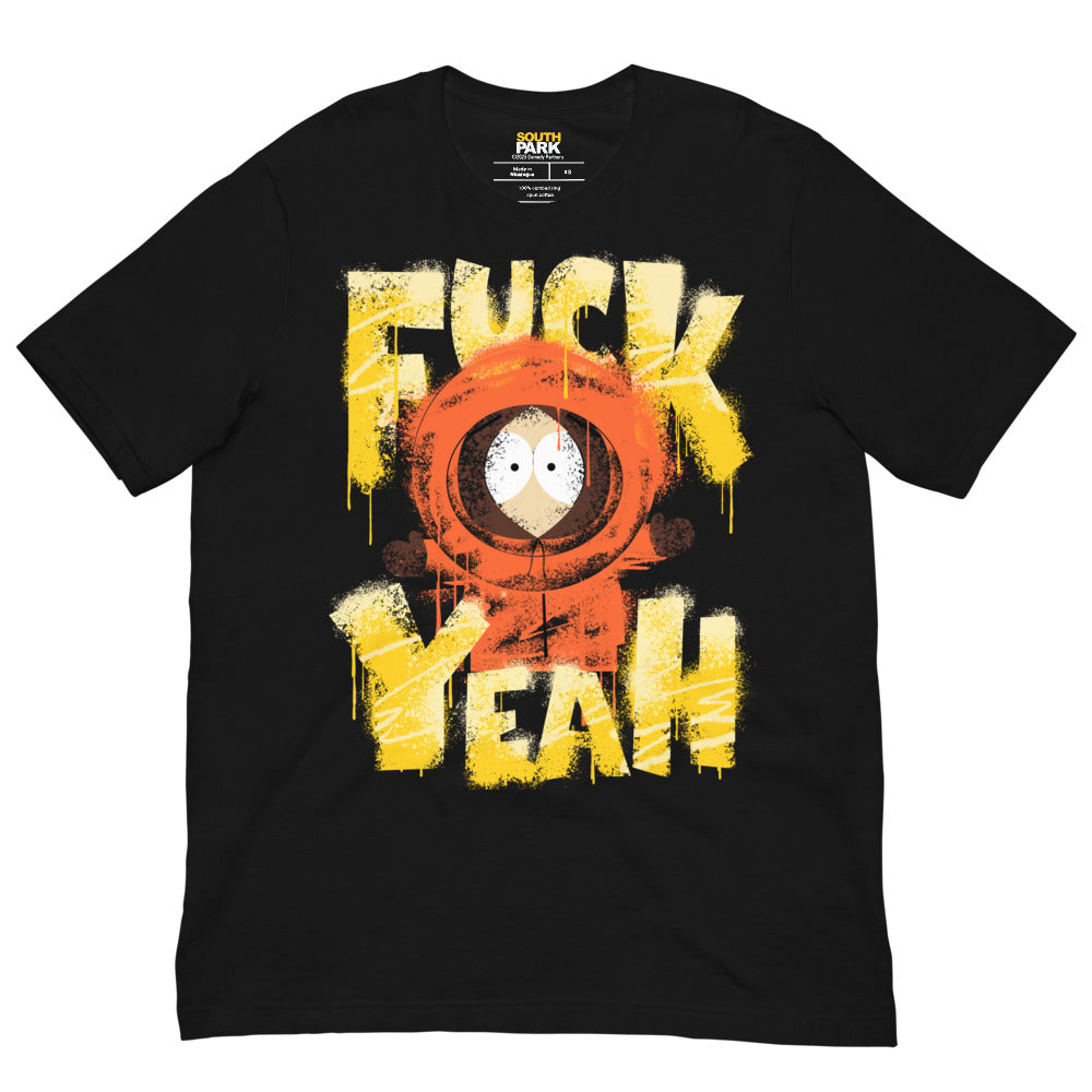 South Park T-Shirt Mens Eric Kenny Stan Kyle Series Graffiti Logo Top - Petit