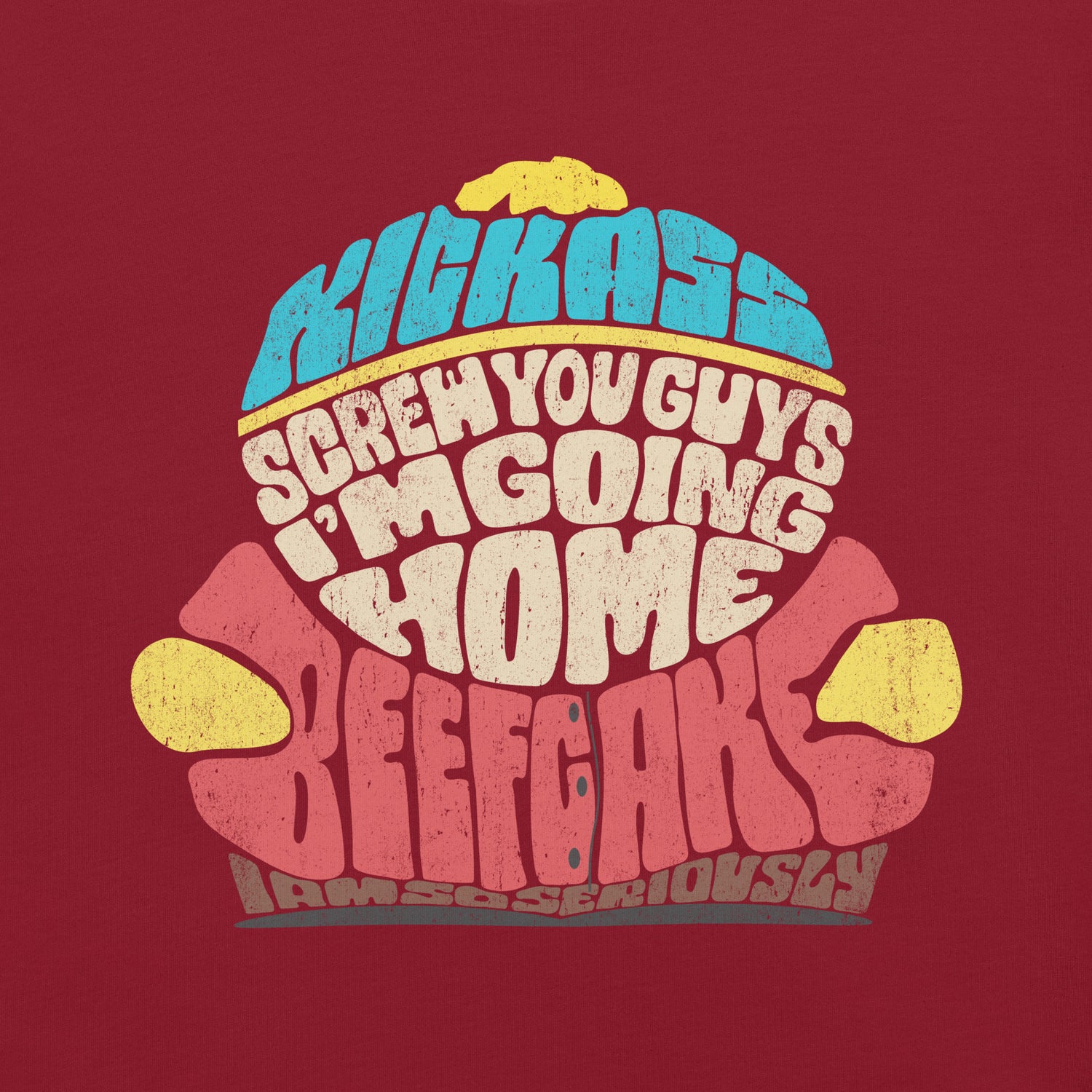 Front graphic close-up of Eric Cartman on South Park t-shirt