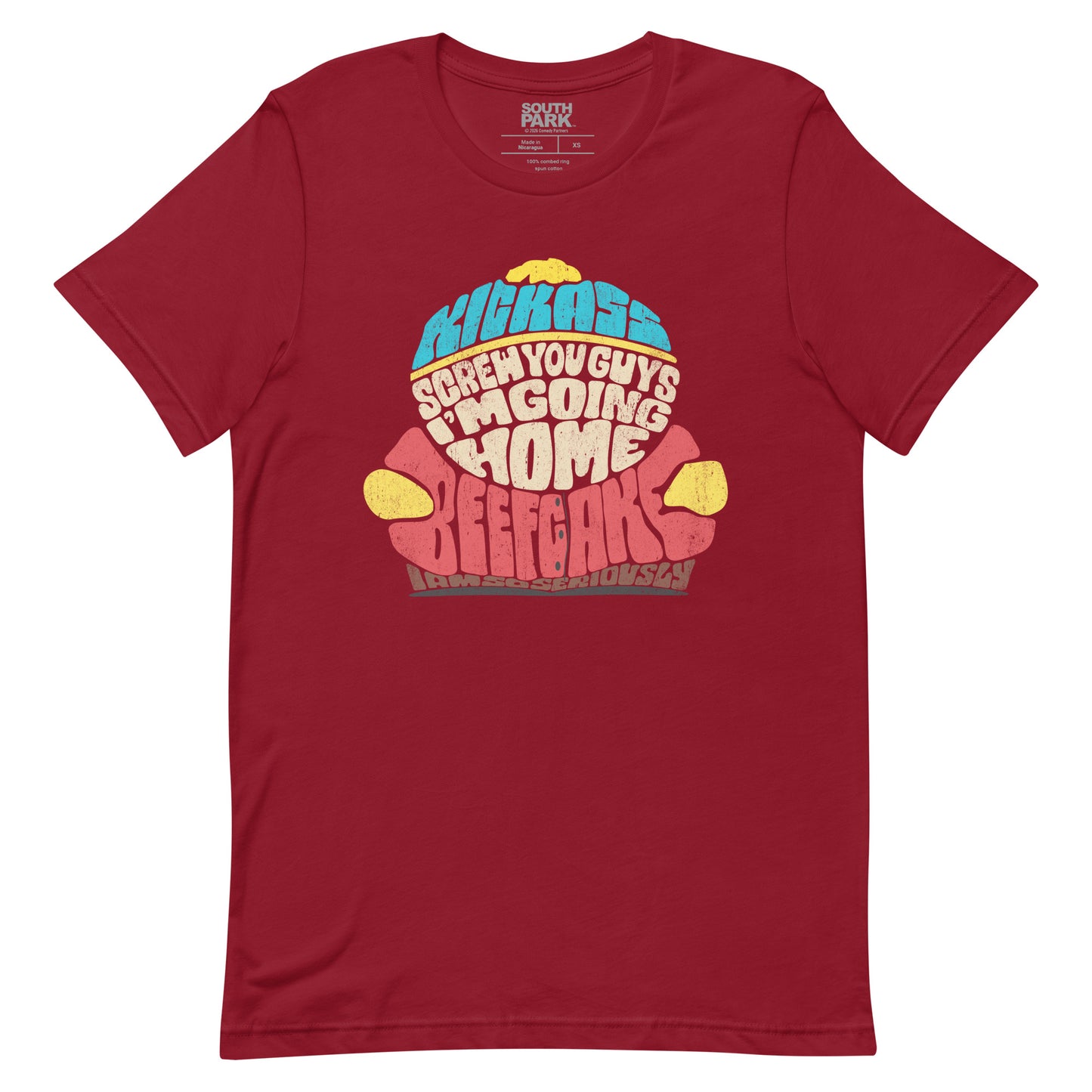 South Park Eric Cartman quote t-shirt displayed flat