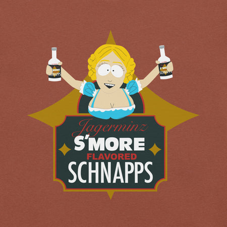 South Park Jagerminz S'more Flavored Schnapps Unisex T-Shirt Heather Clay
