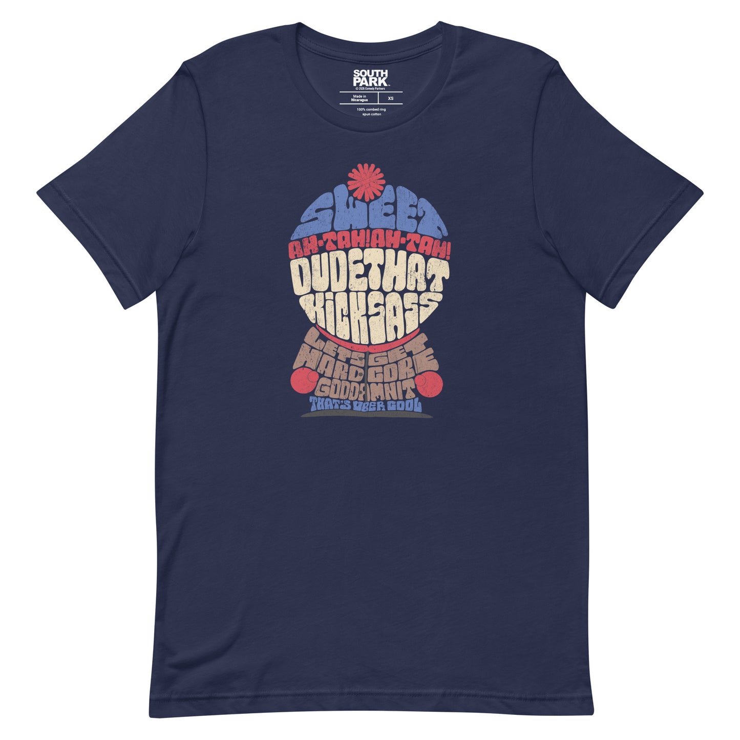 South Park Stan graphic t-shirt front view showing iconic quote design