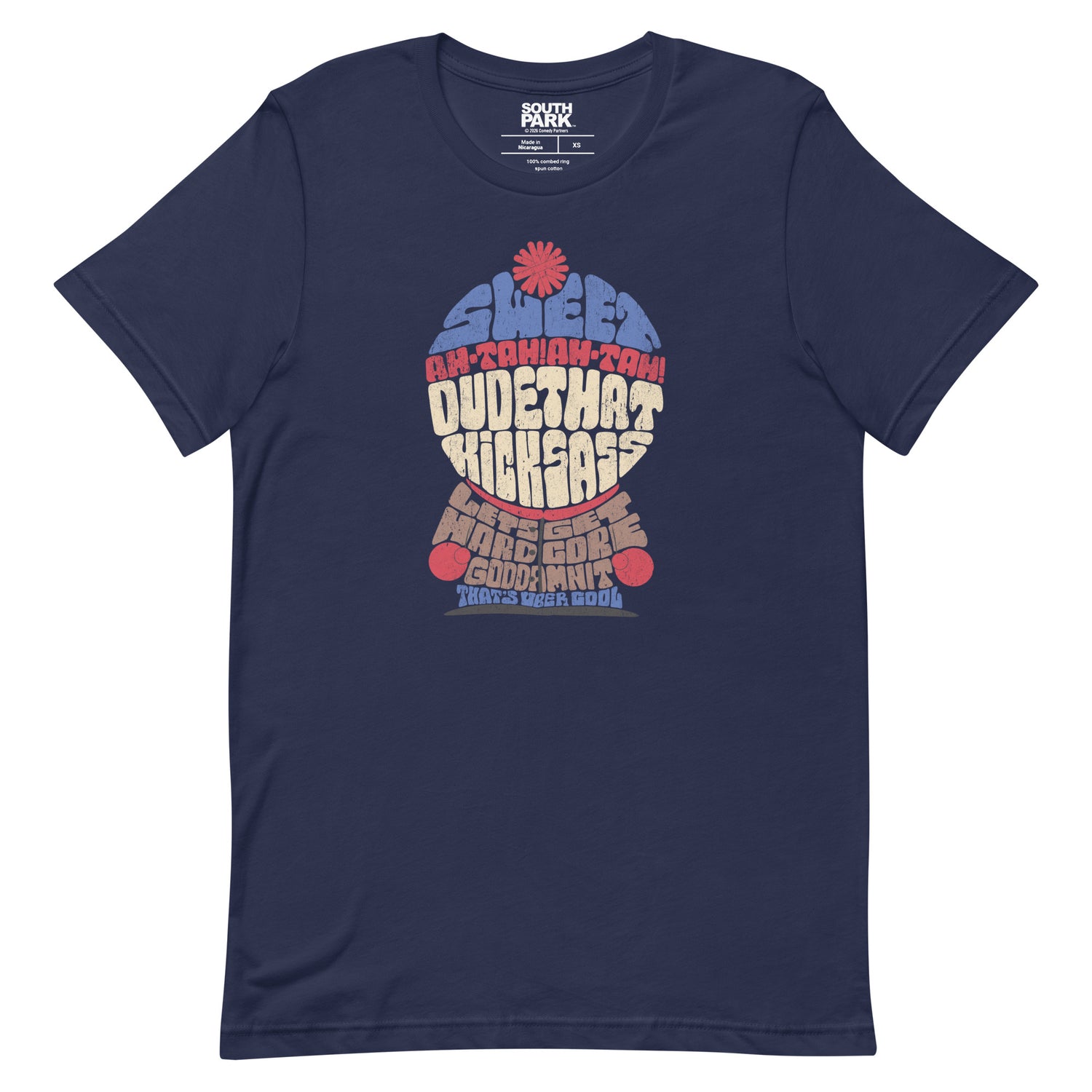 South Park Stan graphic t-shirt front view showing iconic quote design