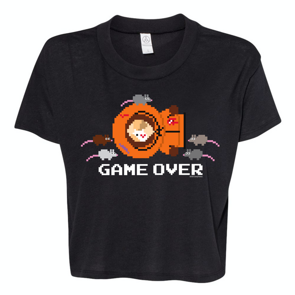 South Park Kenny Game Over Women's Jersey Crop T-Shirt