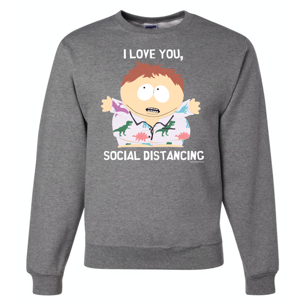 South Park I Love You Social Distancing Crew Neck Sweatshirt