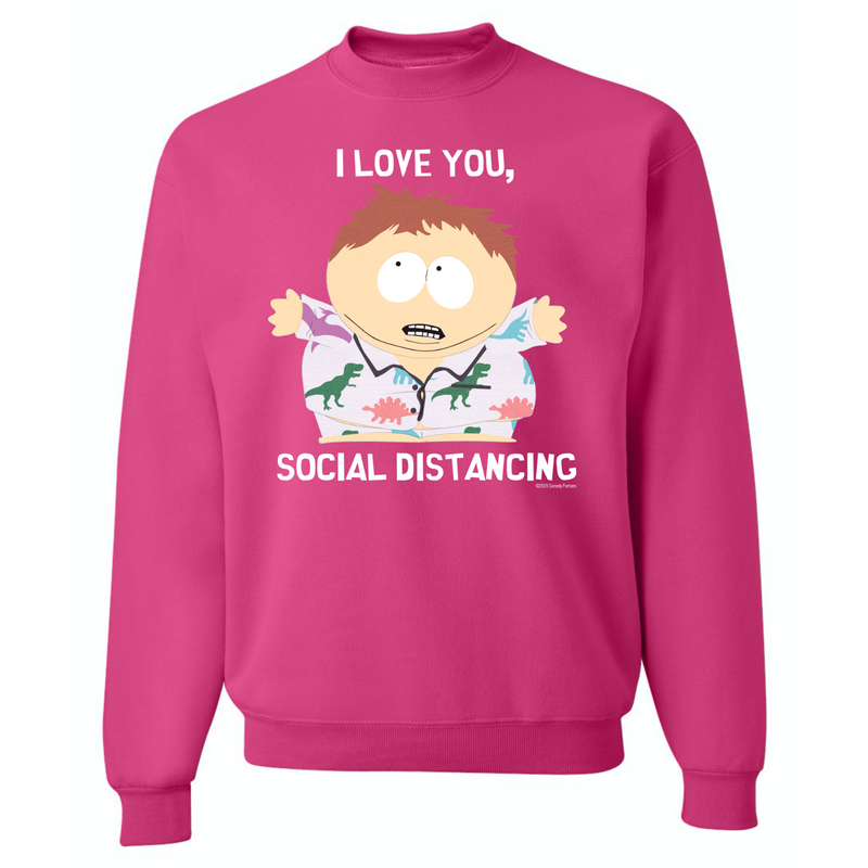 South Park I Love You Social Distancing Crew Neck Sweatshirt