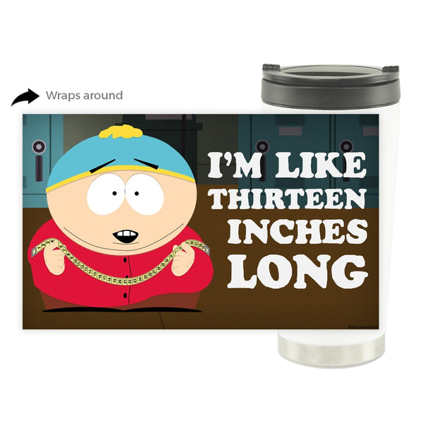 South Park Cartman Thirteen Inches Long 16 oz Stainless Steel Thermal Travel Mug