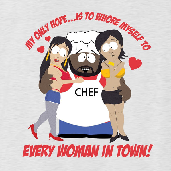 South Park Chef Whore Myself Men's Tri-Blend T-Shirt